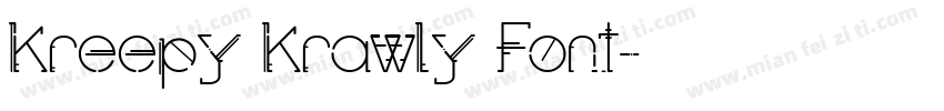 Kreepy Krawly Font字体转换